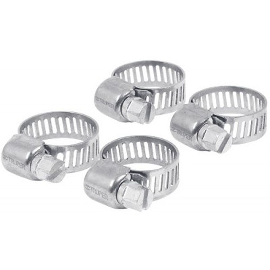 Bolsa c/4 mini abrazaderas sin fin # 4, 3/8'- 5/8', Truper MINI-4B, 10032