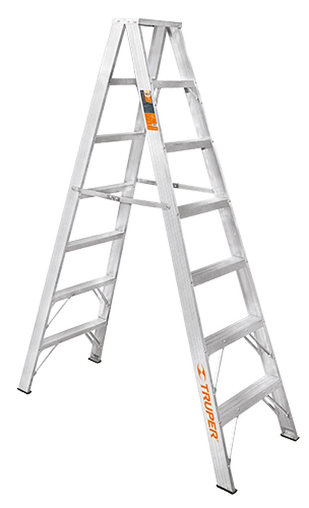 Escalera de tijera doble, tipo ll, 6 escalones, Truper ESTD-26, 10497