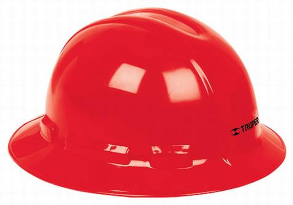 Casco de seguridad ala ancha, rojo, Truper CAS-RX, 10573