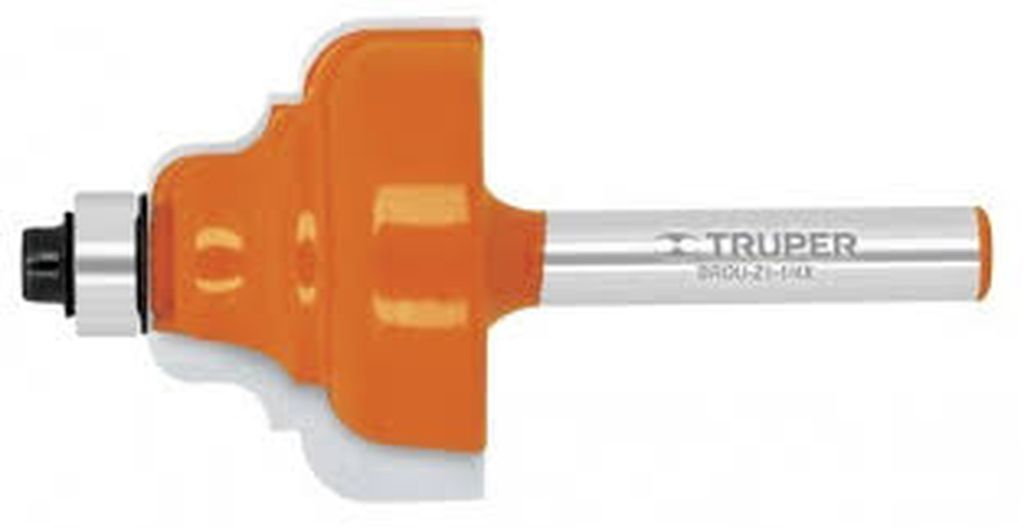 Broca para router, zafiro, 1-1/4', con balero, Truper BROU-Z1-1/4X, 10675