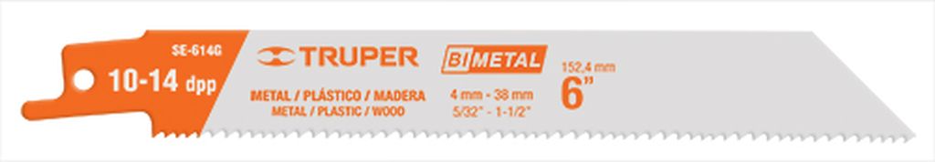 Blíster con 2 seguetas sierra sable 6' 10-14 DPP uso general SE-614G, 10790