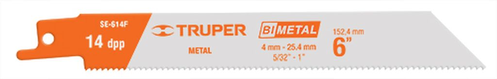 Blíster con 2 seguetas sierra sable 6' 14 DPP para metal SE-614F, 10795