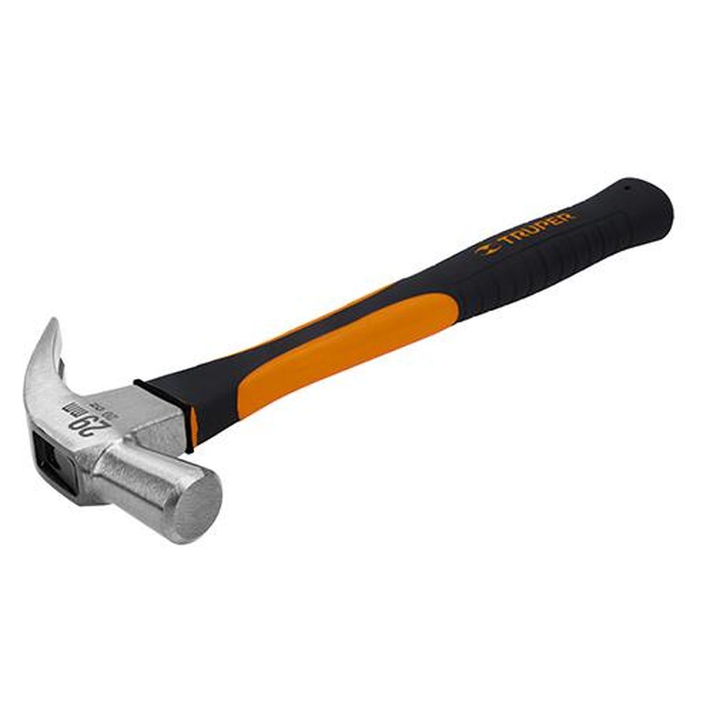 Martillo cabeza cónica 29 mm uña curva, mango fibra vidrio MAC-29F, 10852