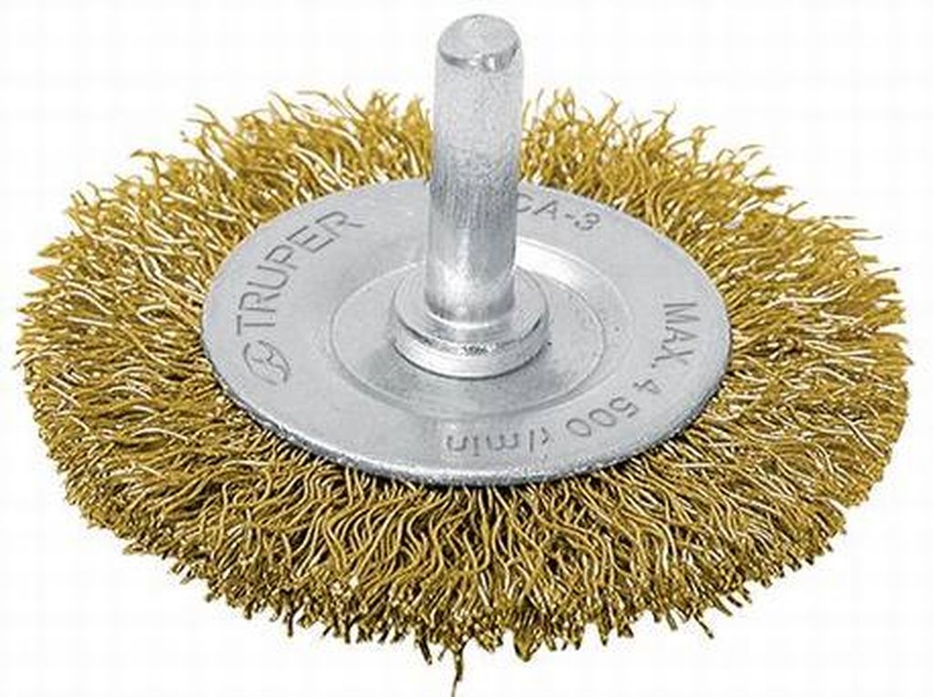 Carda circular 3' alambre grueso para taladro, Truper CA-3, 11570