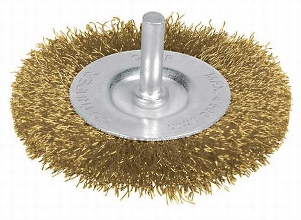 Carda circular 1-1/2' alambre fino para taladro, Truper CA-1-1/2F, 11573