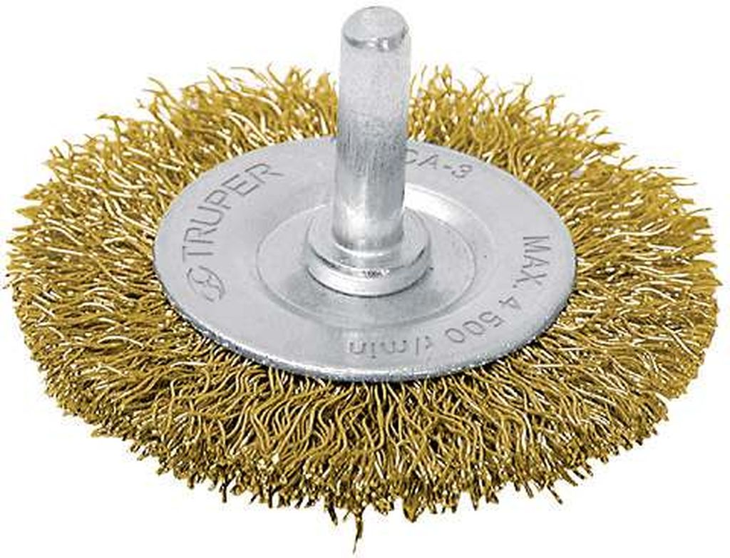 Carda circular 4' alambre grueso para taladro, Truper CA-4, 11590