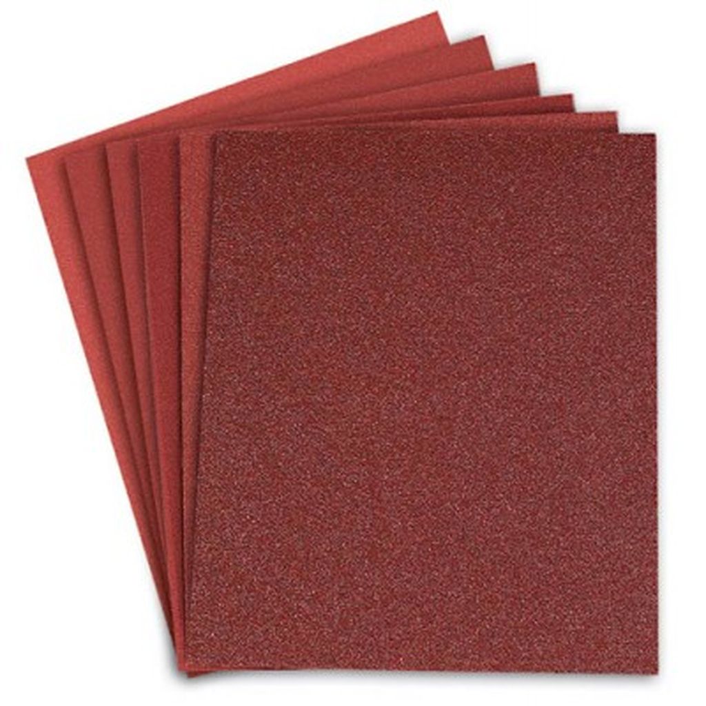 Lija de esmeril roja grano 80 de óxido de aluminio, Truper LIMER-80, 11642