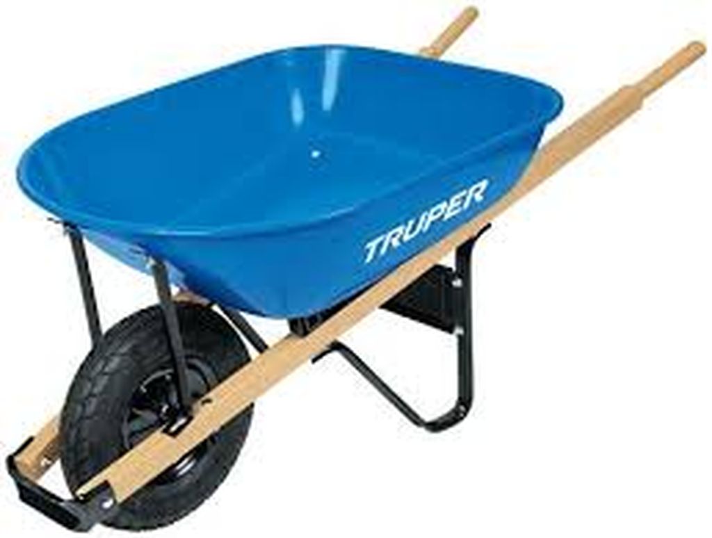 Carretilla 5.5ft3 Neumática, bastidor tubular, Truper CAT-50WD, 11758