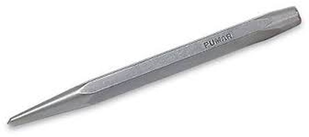 Punzón 1/4' para barrenar, largo 4-1/4', Truper PUBAR-1/4, 12218