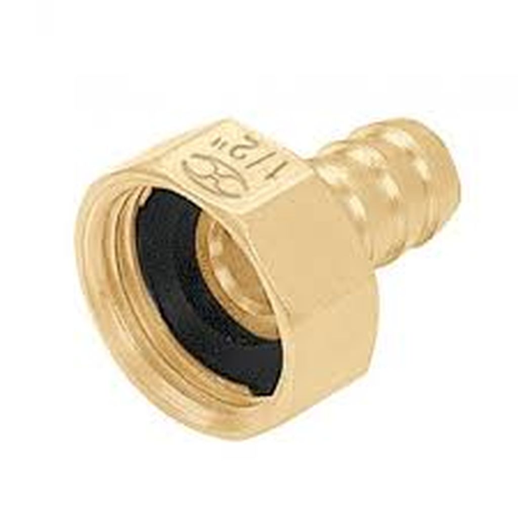 [12286] Conector 3/4' hembra de latón sólido para manguera, Truper CF-3/4B, 12286