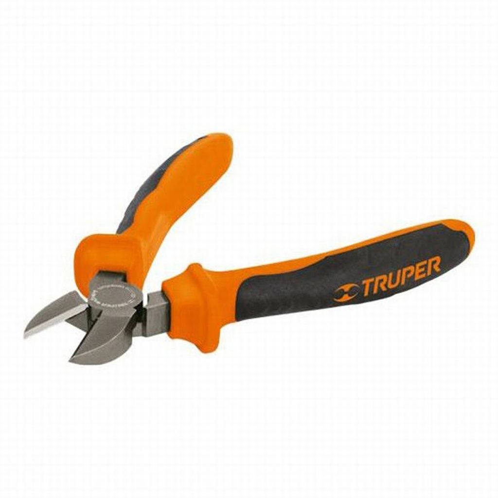Pinza corte diagonal 7' mango Comfort Grip, Truper Expert T202-7X, 12349