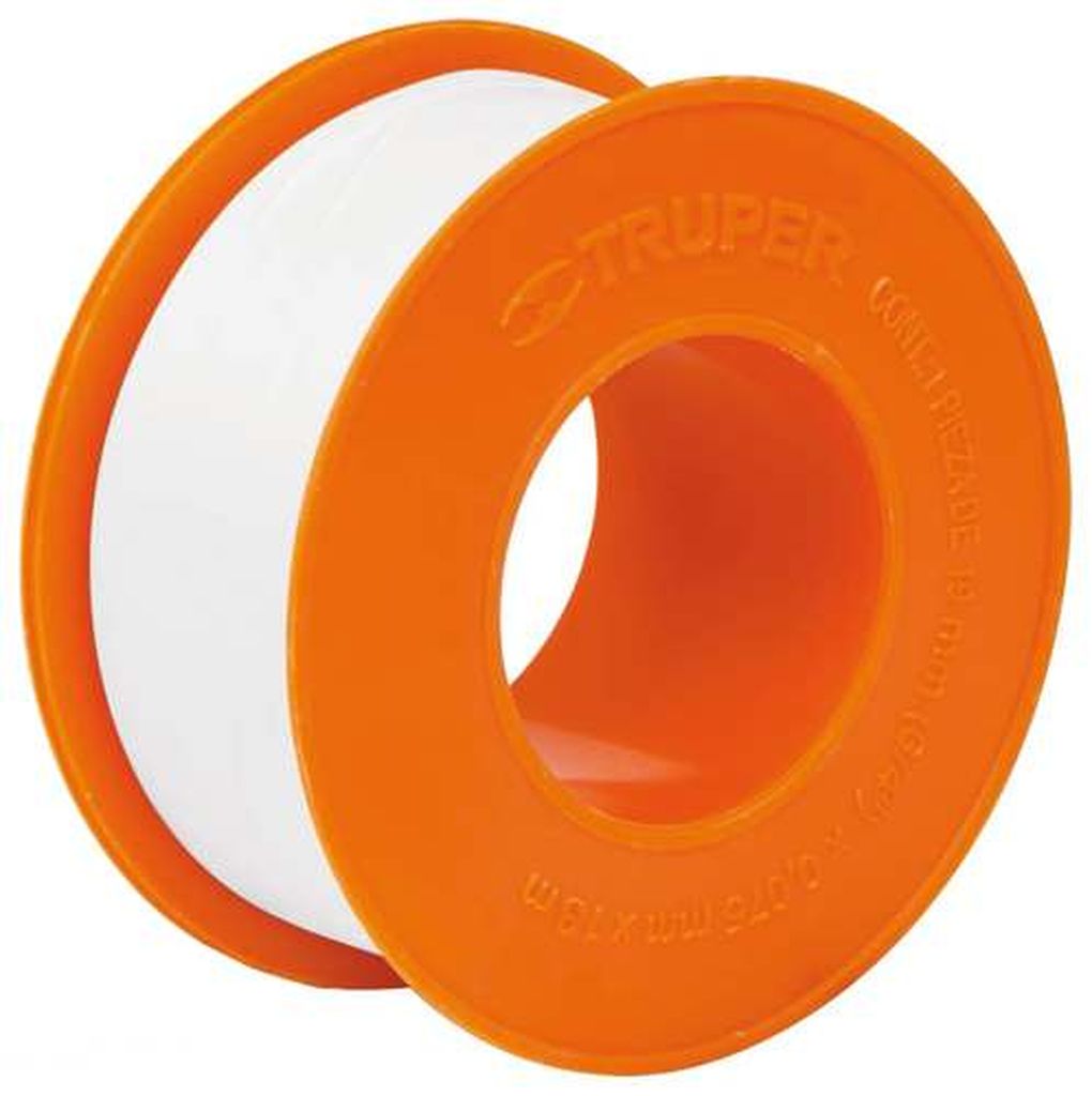 Cinta sella roscas 3/4' X 13 m de largo, uso general, Truper CTF-3/4X13, 12513