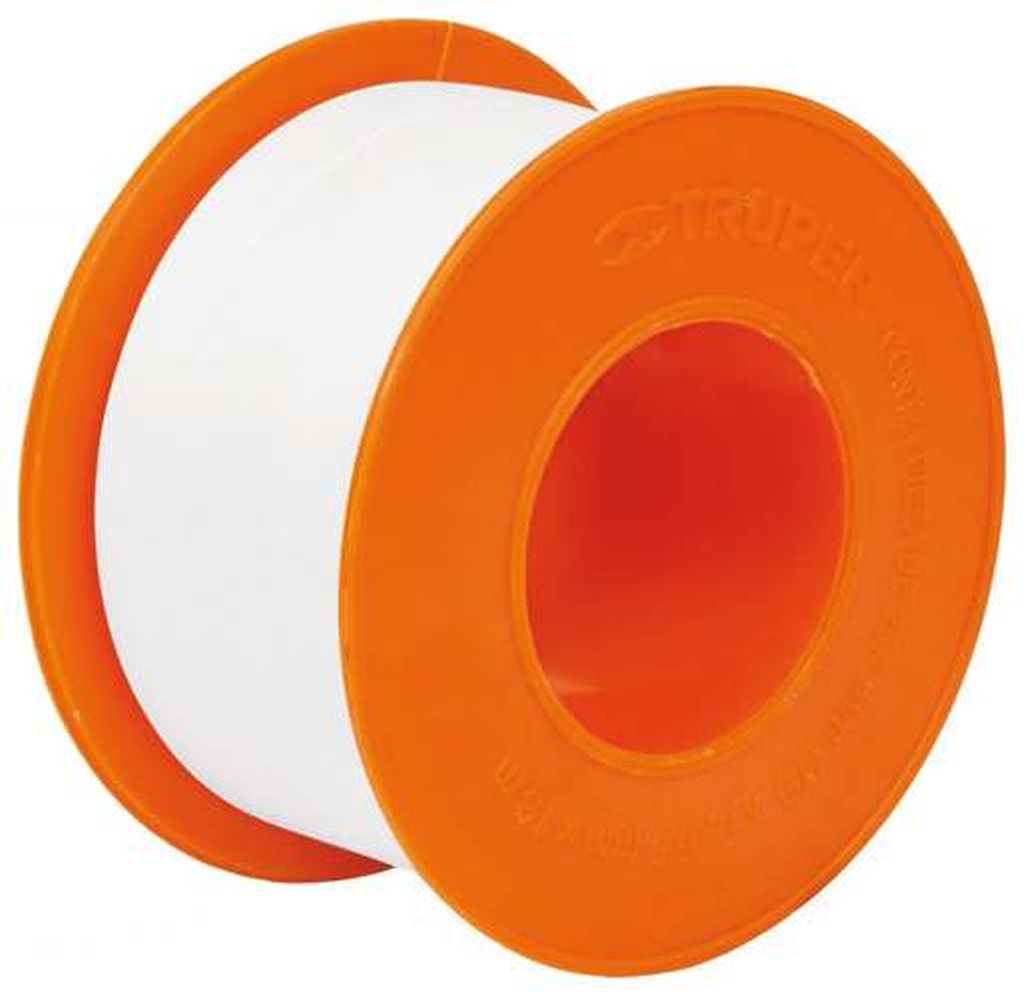 Cinta sella roscas 1' X 13 m de largo, uso general, Truper CTF-1X13, 12514
