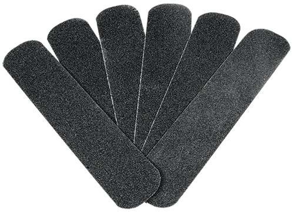 Tarjeta 6 tiras 23cm antiderrapantes negras 50mm c/abrasivo CIA-02N, 12530