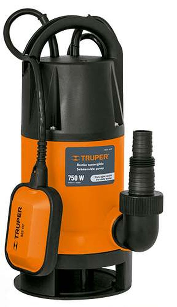 Bomba sumergible plástica para agua sucia 1 HP, Truper BOS-1SP, 12603