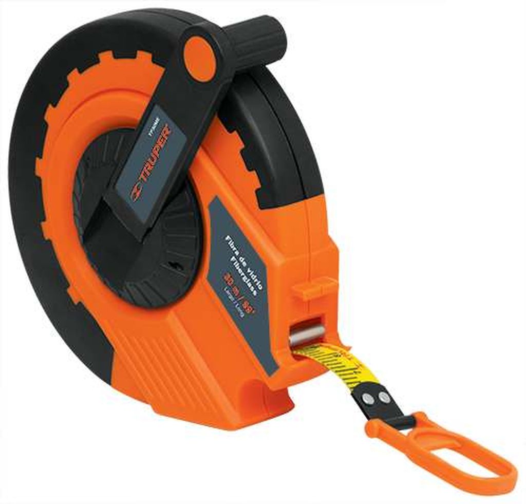 Cinta larga 30 m de fibra de vidrio, carcasa plástica TP30ME, 12639