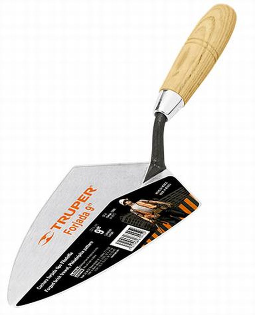 Cuchara para albañil 9' forjada tipo Filadelfia, Truper CT-9, 12991