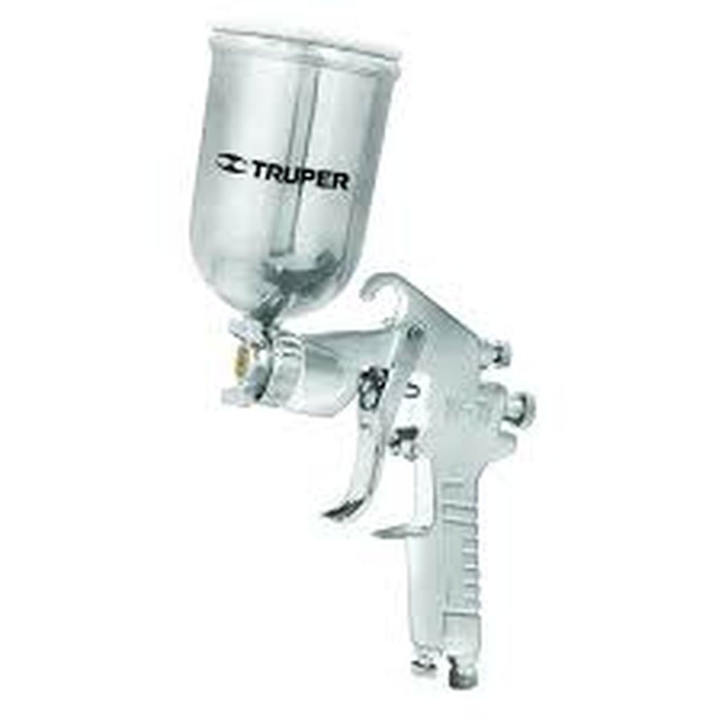 Pistola p/pintar gravedad LVMP vaso aluminio, 2 mm, Truper PIPI-422, 13060