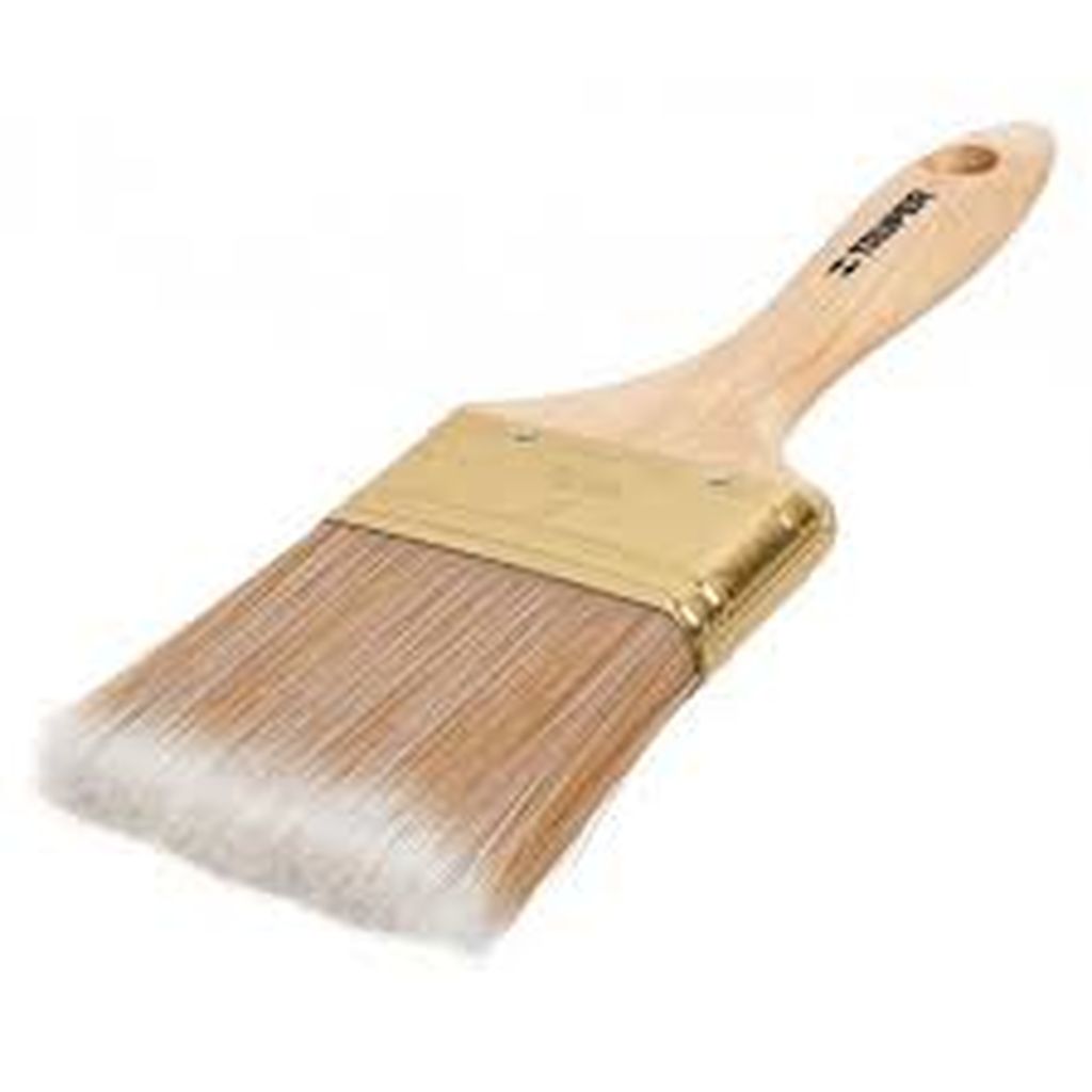 Brocha cerdas sintéticas 1-1/2' corte recto, mango de madera BRT-1-1/2S, 13343