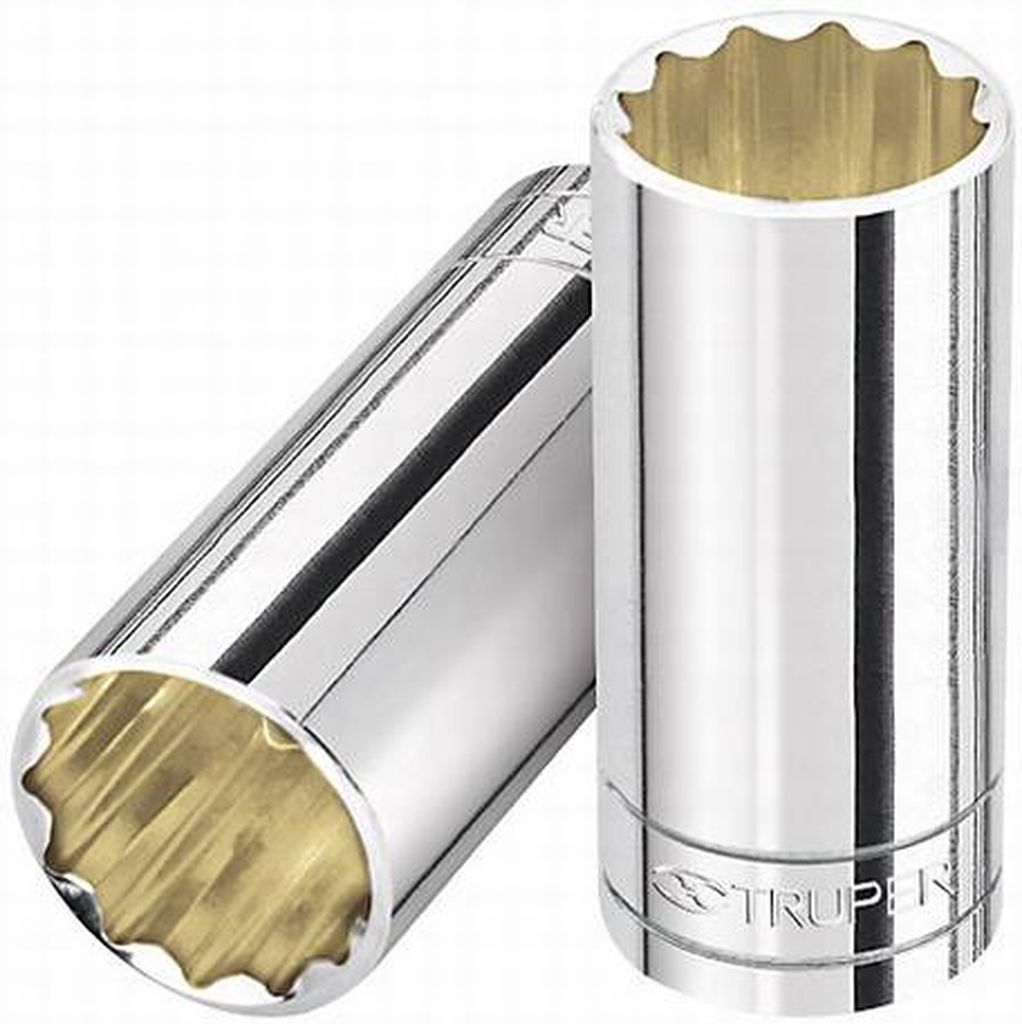 Dado largo de 9/16', 12 puntas, cuadro 1/2', Truper D-1218-EL, 13361