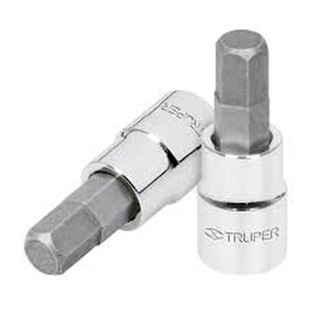 Dado punta hexagonal de 3/8', cuadro 3/8', Truper D-4990-3/8, 13467