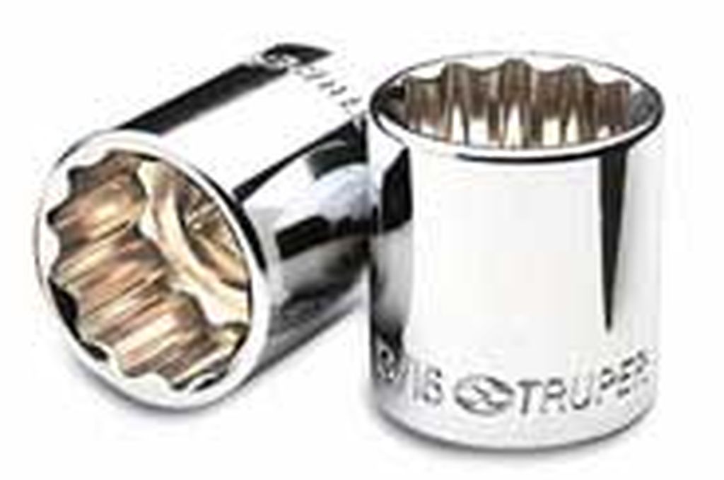 Dado de 15/16', 12 puntas, cuadro 3/8', Truper D-3830, 13591