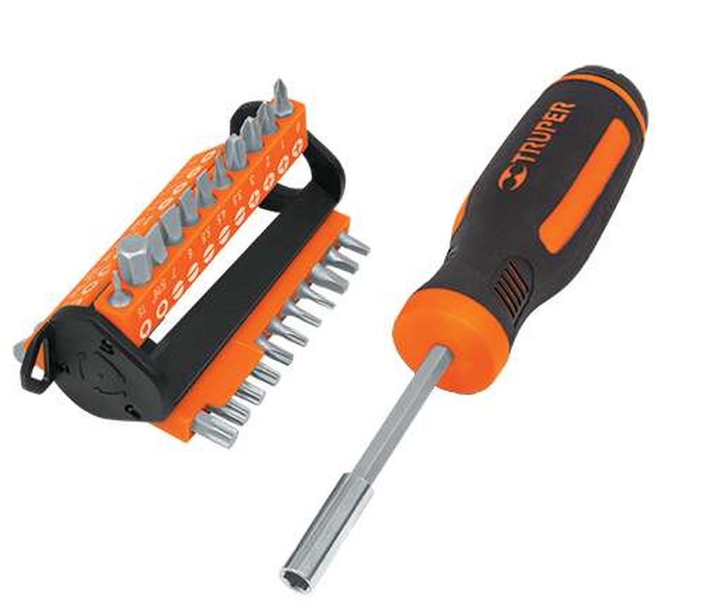 Desarmador multipunta con 33 puntas, Truper DMP-33, 13595