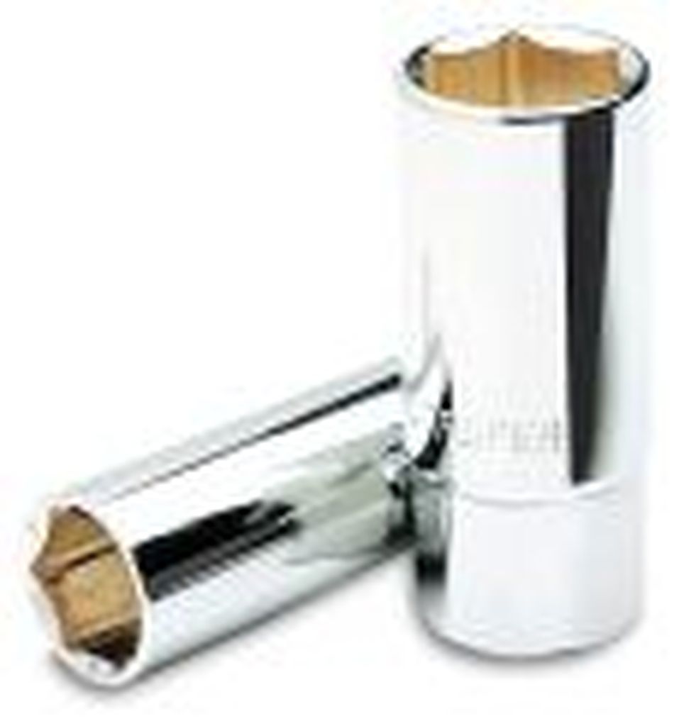 Dado para bujías de 5/8', 6 puntas, cuadro 3/8', Truper D-3820-B, 13655