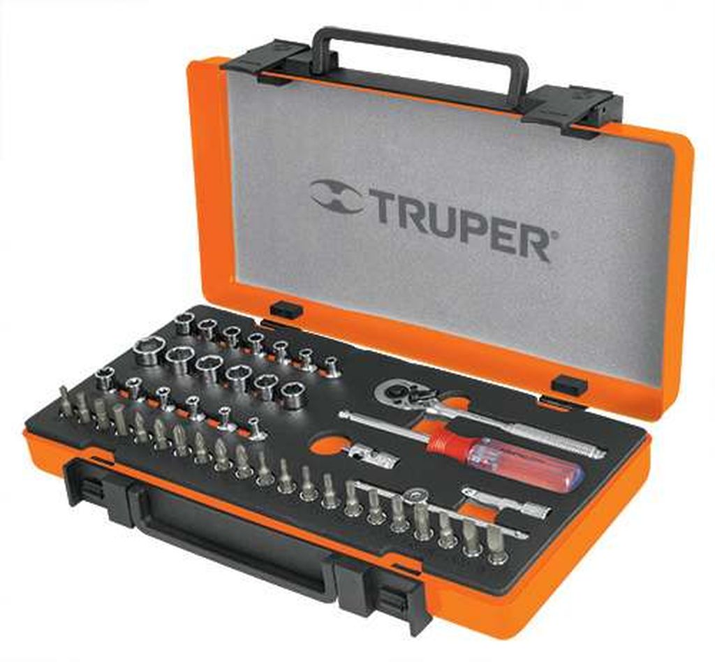 Juego de 45 herramientas cuadro 1/4' mm para mecánico JD-1/4X45M, 13939