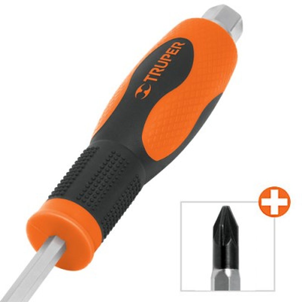Desarmador de cruz de golpe 1/4' x 4', Truper Expert GO-1/4X4C, 14146