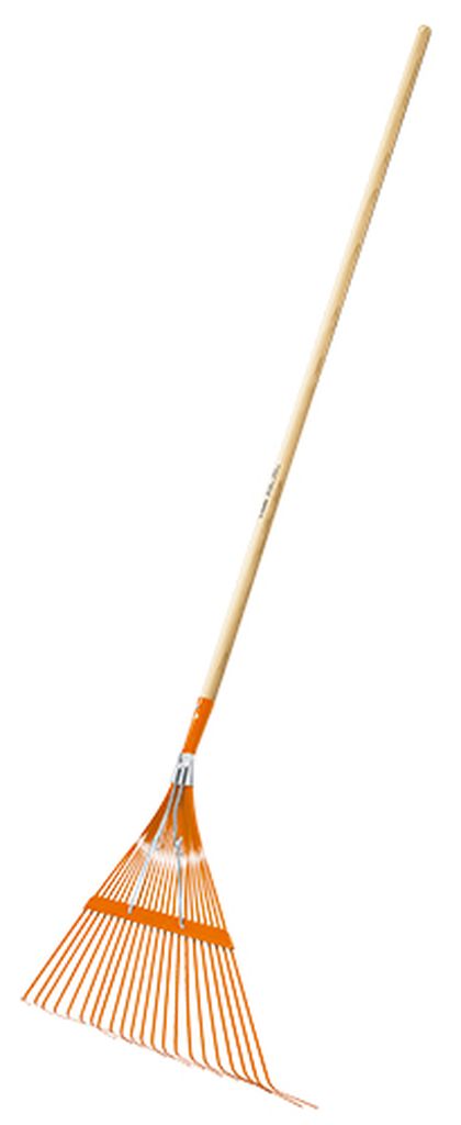 Escoba metálica para jardín cabeza recta, 22 dientes, Truper EMX-22, 14328