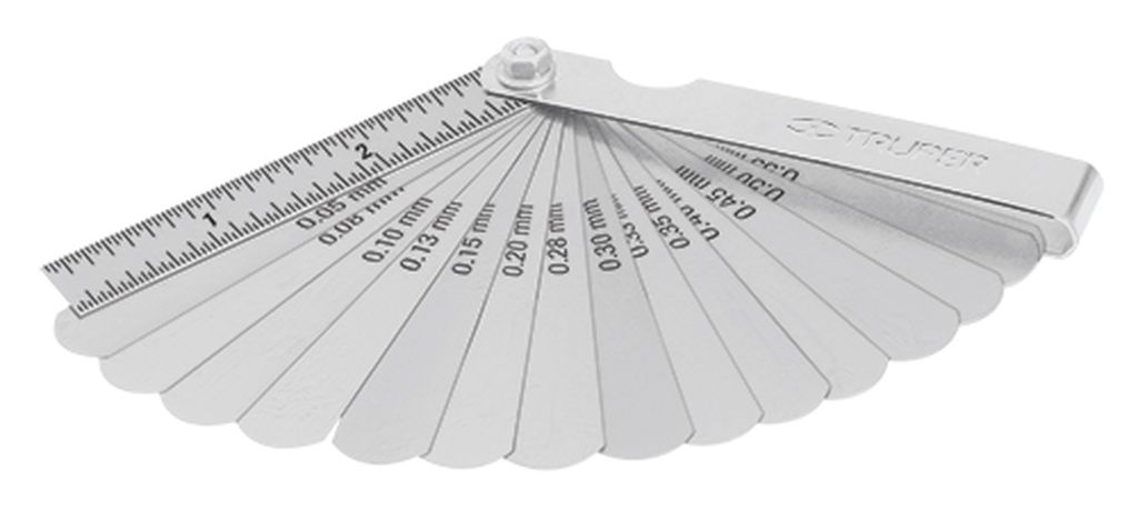 Calibrador de 15 hojas std / mm, Truper CAL-15, 14395
