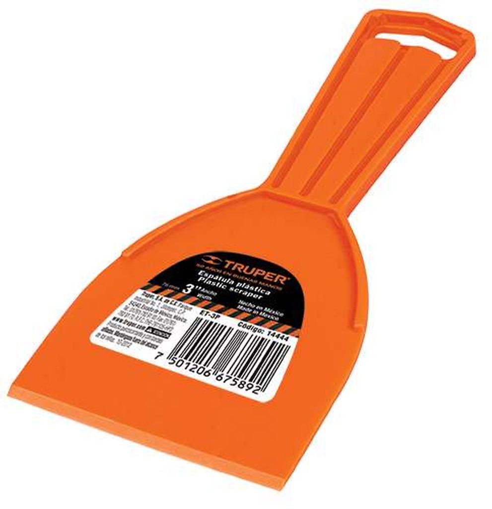 Espátula plástica de 3', Truper ET-3P, 14444