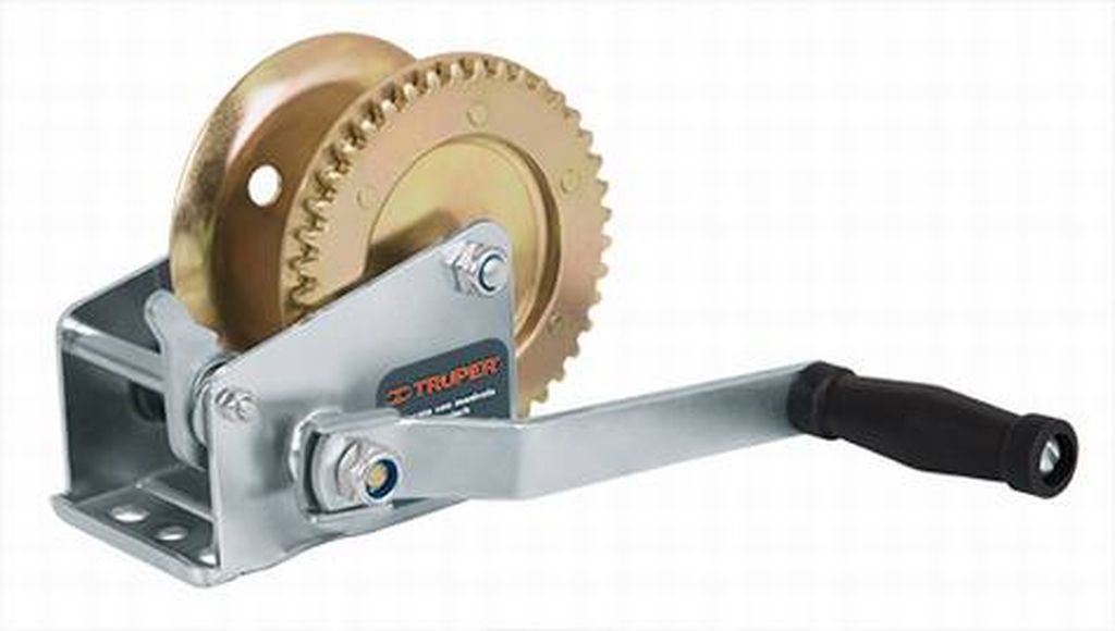 Malacate de manivela 540 kg sin cable, Truper MAW-54, 14723