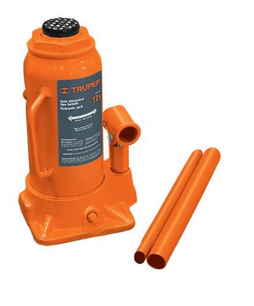 Gato hidráulico de botella de 12 Ton, Truper GAT-12, 14818