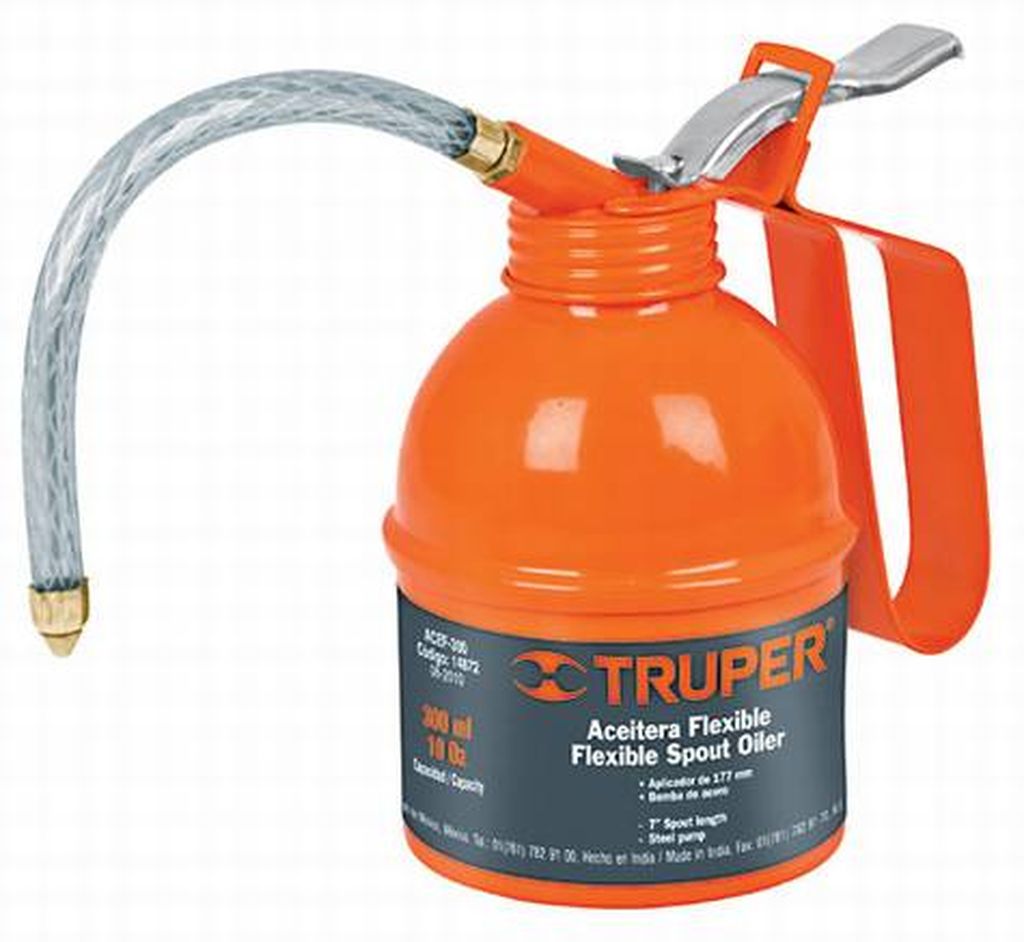 Aceitera de 300 ml (10 oz) con aplicador flexible, Truper ACEF-300, 14872