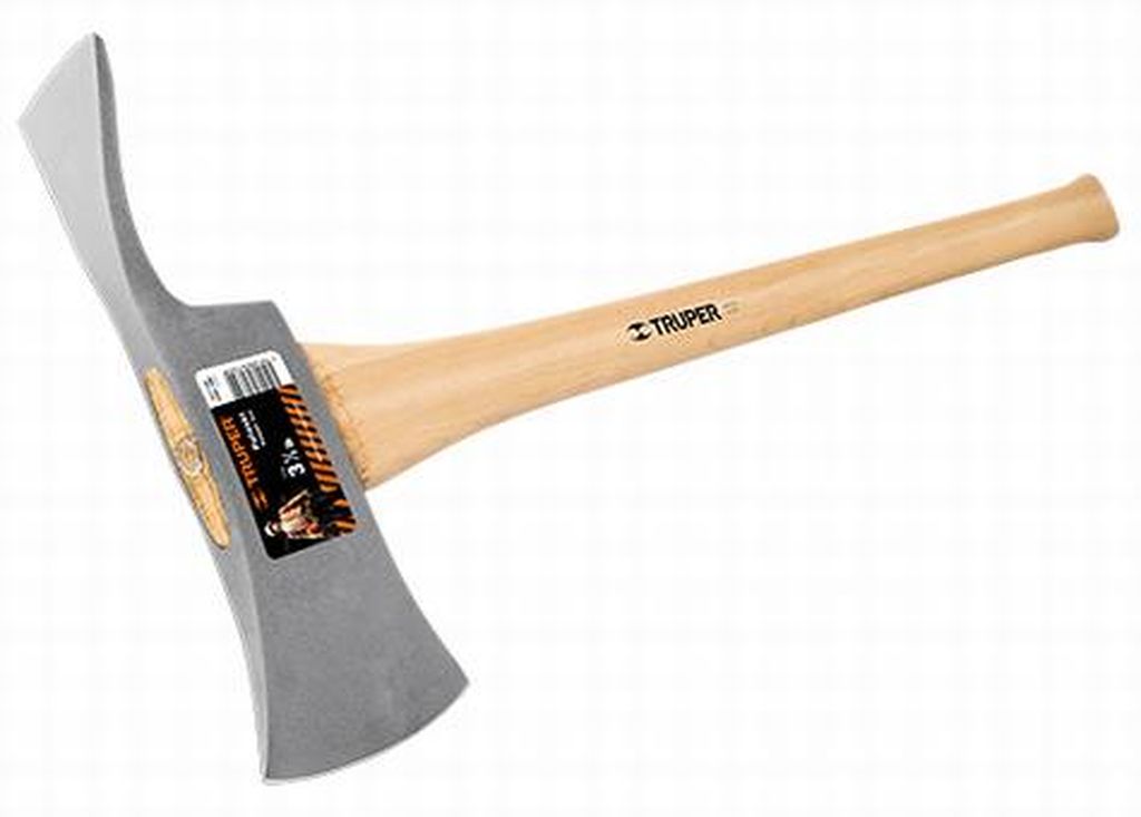 Hacha Pulaski 3-1/2 lb, mango de hickory 35', Truper PU-3-1/2M, 14966
