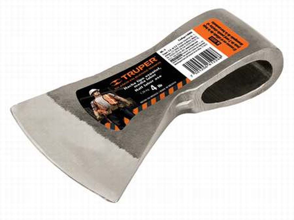 Hacha media labor 4 lb sin mango, Truper ML-4, 14990