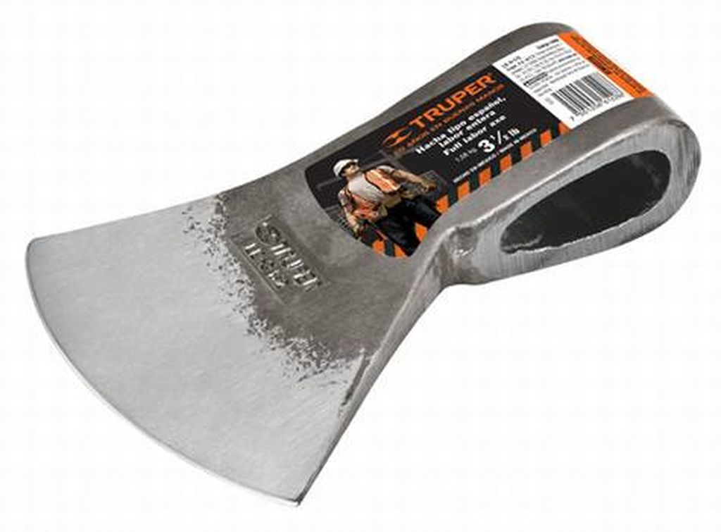 Hacha labor entera 3-1/2 lb sin mango, Truper LE-3-1/2, 14998