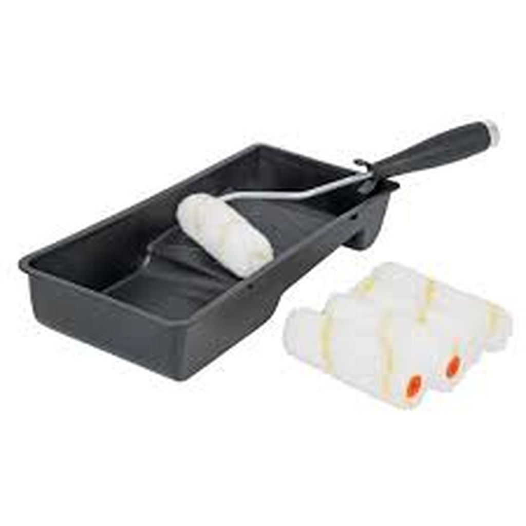 Kit de rodillo para pintar, 4' (maneral, charola y felpa) KIT-ROPI-420N, 15023