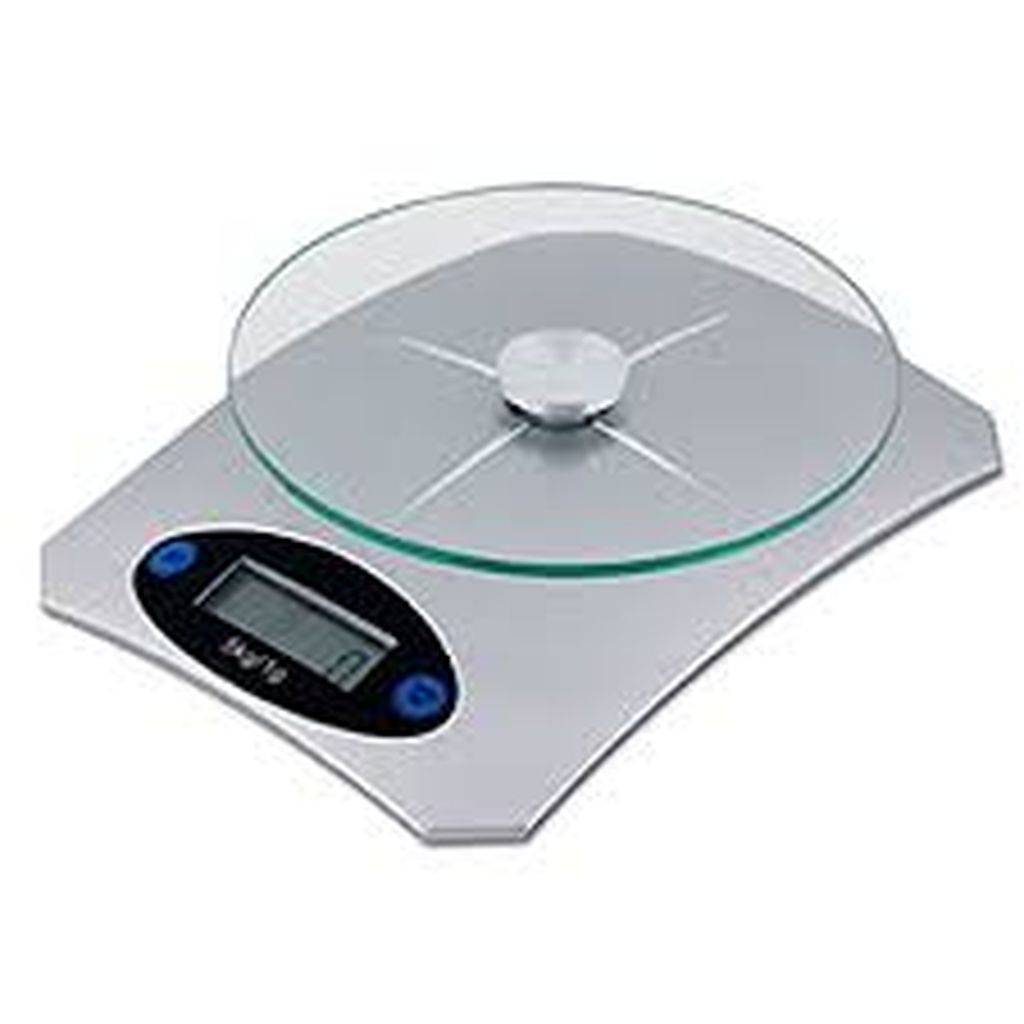 Báscula digital para cocina plato de vidrio, 5 kg, Truper BASE-5EC, 15160