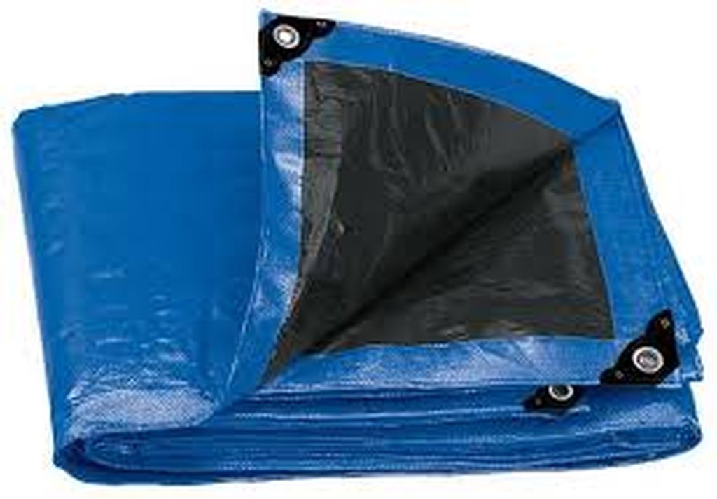 Lona gris reforzada 6 x 12 m, Truper LT-612, 15367