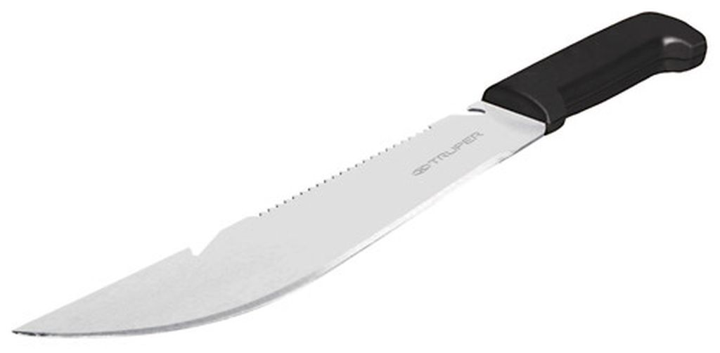 Machete rambo 12' cacha inyectada negra, con funda, Truper T-460-12XB, 15870
