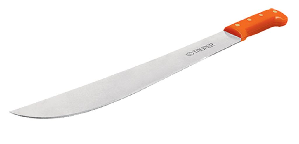 Machete estándar 18' cacha naranja remachada, en bolsa T-460-18PB, 15892