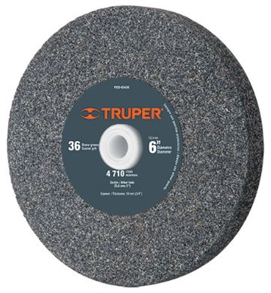 Piedra para esmeril 6 X 3/4' óxido de aluminio, grano 36 PIES-63436, 16348