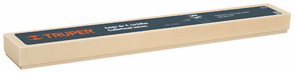 Caja con 4 cuchillas HSS para cepillo de piso CEP-20, Truper CU-CEP-20, 16549