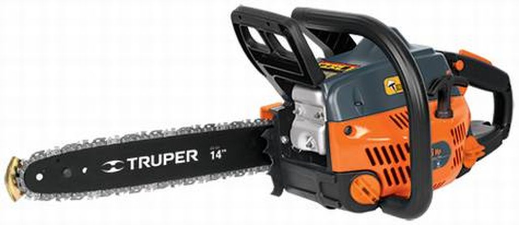 Motosierra 33 cc a gasolina con barra de 14', Truper MOT-3314, 16615