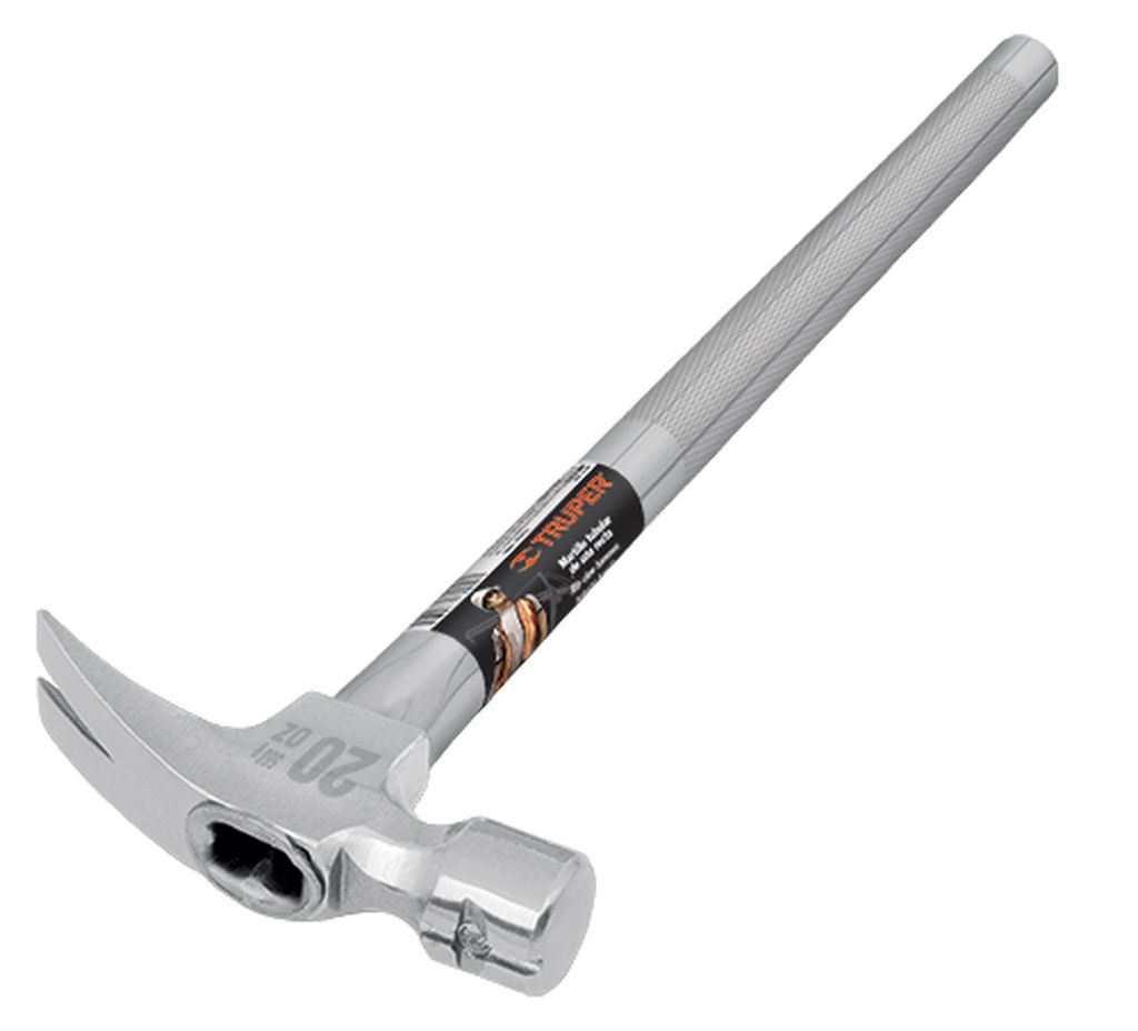 Martillo tubular pulido 20 oz alojamiento imantado uña recta MTR-20X, 16661