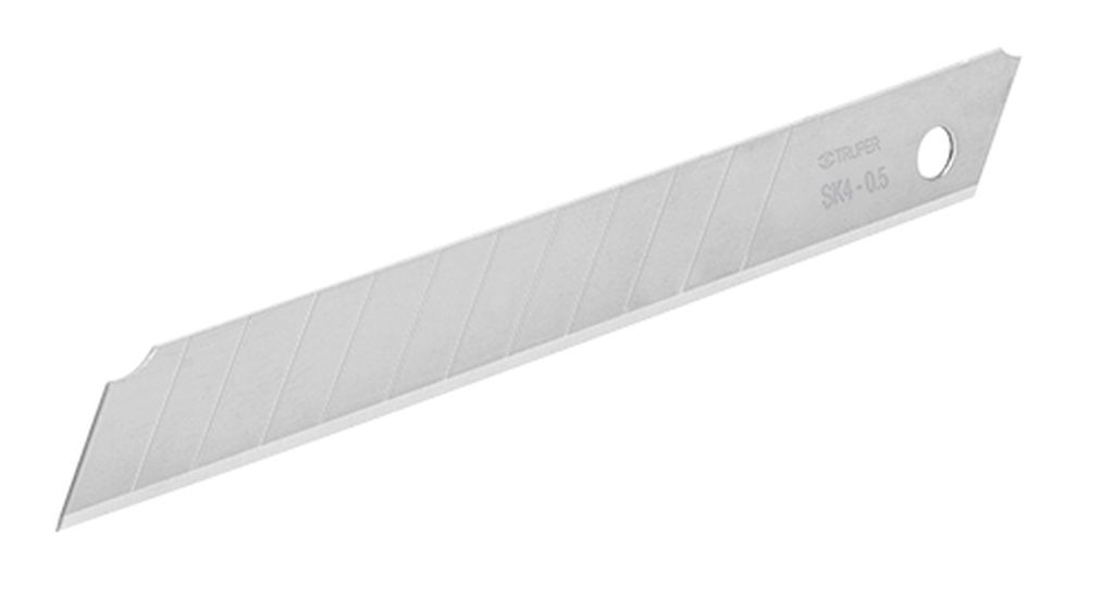 Estuche con 10 cuchillas SK4 de 9 mm para cutter, Truper REP-CUT-5, 16962