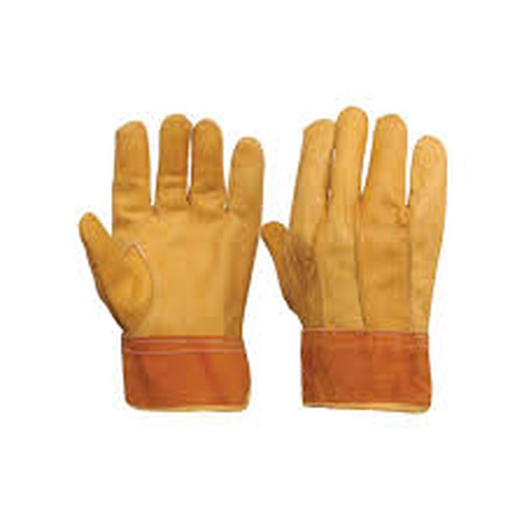 Guantes de piel de res tipo operador, Truper GU-273, 17053